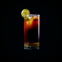 Trago preparado bebida deliciosa refrescante