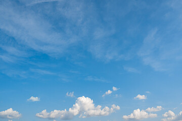 Blue sky with clouds