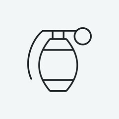 grenade vector icon illustration sign 
