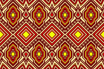 geometric used to make a ethnic pattern fabrics