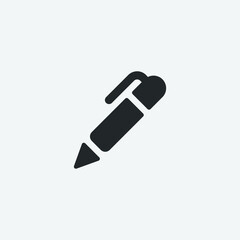 pencil  vector  icon illustration sign 