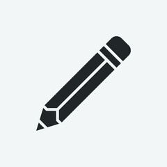 pencil  vector  icon illustration sign 