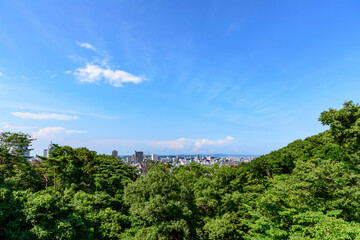 Fototapeta na wymiar 大年寺山より仙台市内を展望する