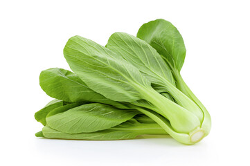 Bok choy vegetable on white