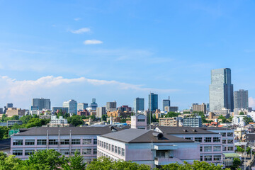 向山付近より仙台市内を望む