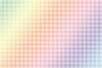 淡い虹色のチェック柄テクスチャ