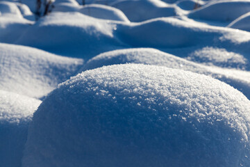 Fototapeta na wymiar beautiful natural phenomena of the winter season