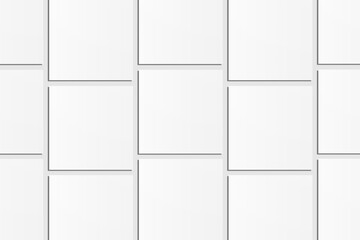 Realistic blank business card illustration for mockup. 3D rendering.