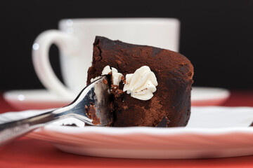 dessert made of chocolate and butter cream