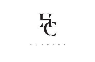 Initial HC logo design vector