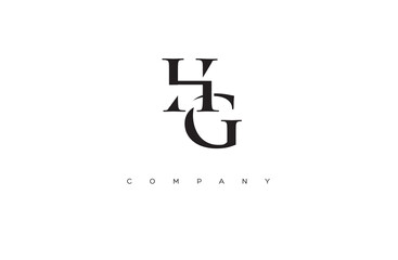 Initial HG logo design vector