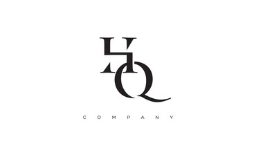 Initial HQ logo design vector