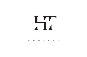 Initial HT logo design vector