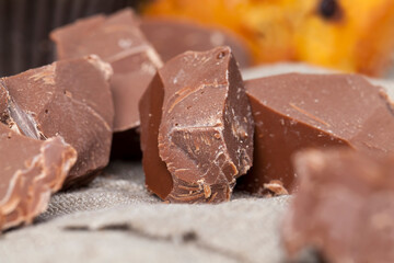 chocolate from cocoa products and sugar, delicious