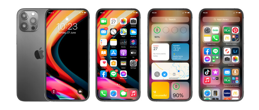 IPhone 13 Pro Max, Apple With Retina Display Ios 11.4. Processor Designed By Apple Inc.June 27, 2021, Thailand, Bangkok