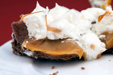sweet dessert with tartlet and buttercream