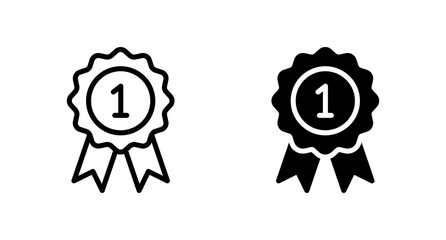 Medal icon vector for computer, web and mobile app 