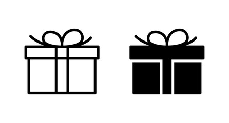 Gift icon vector for web, computer and mobile app