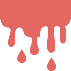 dripping blood flat icon