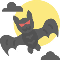 bat flat icon