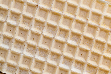 wheat waffles with a square pattern