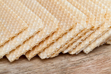 wheat waffles with a square pattern