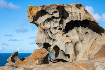 The iconic remarkable rocks in the Flinders Chase National Park on Kangaroo Island South Australia...