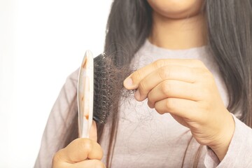 Women are allergic to shampoo causing hair loss and dandruff.
