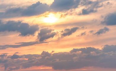 Dramatic Sunset on a Rainy Evening
