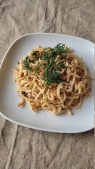 spaghetti with seafood