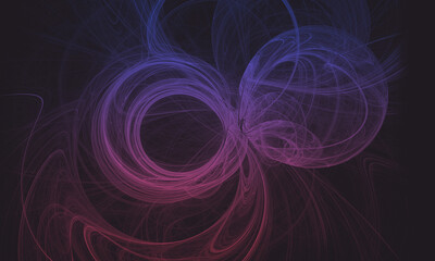 Obraz premium light waves on black background, perfect for desktop wallpaper