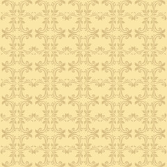 vector pattern illustration, luxury seamless damask pattern