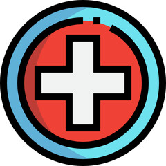 healthcare color outline icon