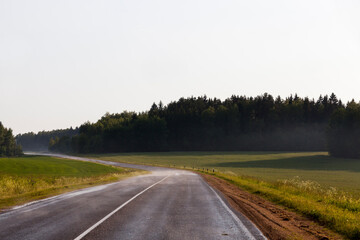 road for the movement of various vehicles