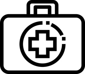 first aid outline icon