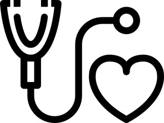 health check up outline icon