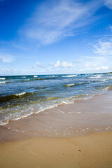 beautiful sunny weather on the Baltic sea coast