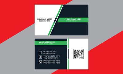 Modern business card print templates. professional visiting card for your business and company. Vector illustration. Creative Clean composition visiting card design.