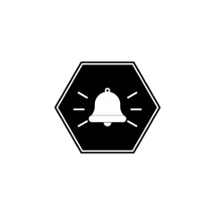 Alarm sign icon isolated on white background