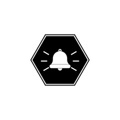 Alarm sign icon isolated on white background