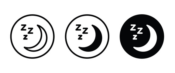 moon icons button, vector, sign, symbol, logo, illustration, editable stroke, flat design style isolated on white linear pictogram