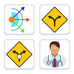 Vector illustration Set for Dispersion, Diversion and more EPS10