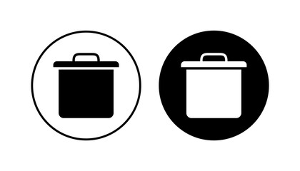 Trash icon set. trash can icon. delete icon vector. garbage