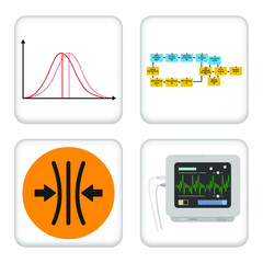 Vector illustration Set for Effect Size, Electronic Device Design and more EPS10