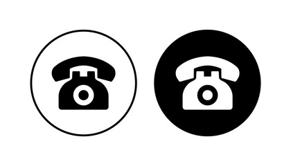 Telephone icon set. phone icon vector.