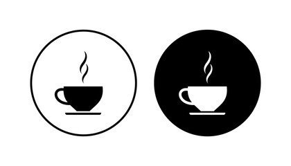 Coffee cup icon set. cup a coffee icon vector.