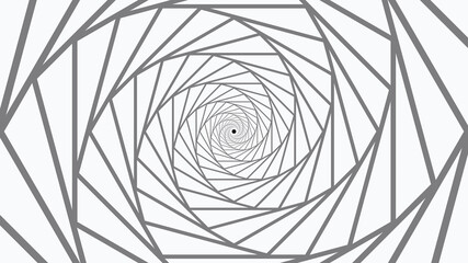 4K Black And White Line Art abstract Spiral Background