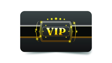 Abstract Dark Gold Vip Card Template Vector Design Style Premium Luxury Template