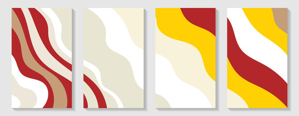 Rectangular vertical flyers. Modern banner for website sale, sale tag, sale promotional material vector illustration. Set of abstract vertical covers. Dynamic contrasting bright lines. Eps10