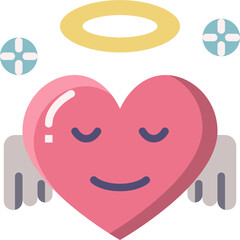 Naklejka premium angel flat icon